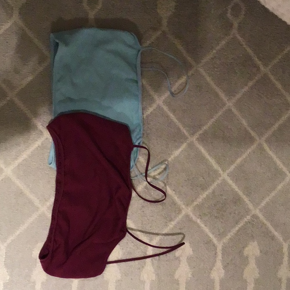 Urban Outfitters Blue and Burgundy Tank Tops